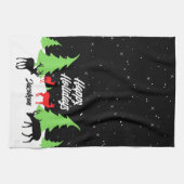 Merry Reindeer Kitchen Towels Theedoek (Horizontaal)