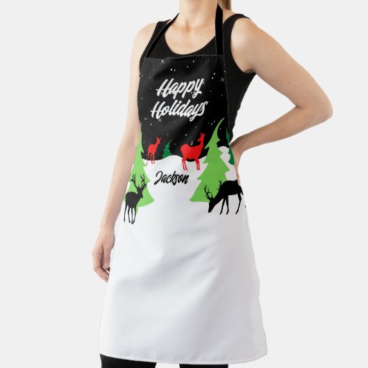 Merry Reindeer Schort (Insitu)