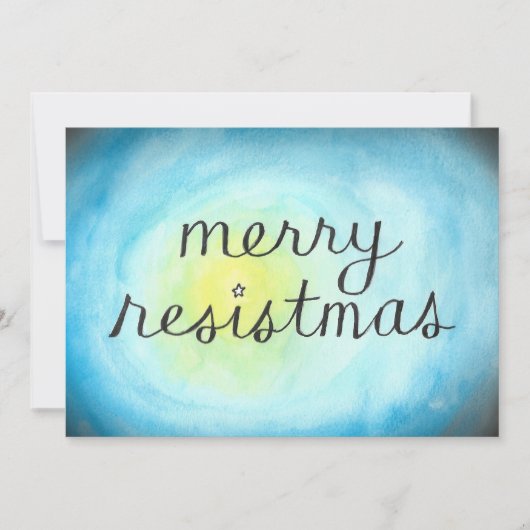 Merry Resistmas flat-card Bedankkaart (Voorkant)