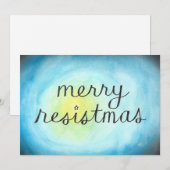 Merry Resistmas flat-card Bedankkaart (Voorkant / Achterkant)