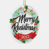 Merry Resistmas Holiday Ornament (Rechts)