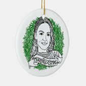 Merry Resistmas Keramisch Ornament (Rechts)