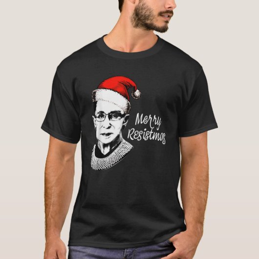 Merry Resistmas Shirt RBG Ruth Bader Ginsburg Chri (Voorkant)