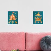 Merry Retro Circus Print Set (Woonkamer)