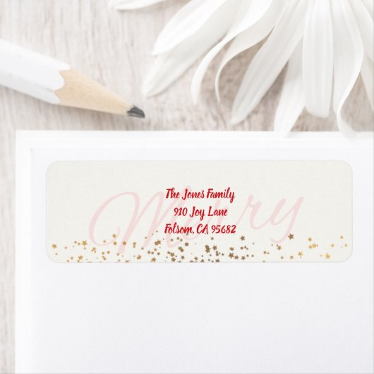 Merry Return-adreslabel Etiket (Insitu)