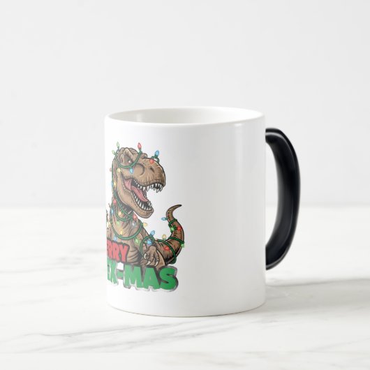 Merry Rex-mas Magische Mok (Voorkant rechts)