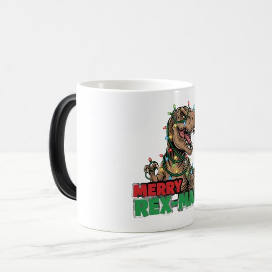 Merry Rex-mas Magische Mok (Voorkant links)