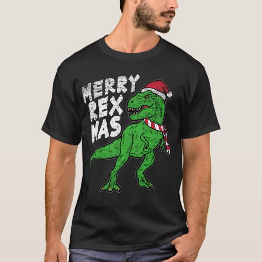 Merry Rex Mas T-shirt (Voorkant)