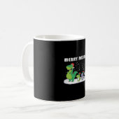 Merry Rexmas Dinosaurs Kerstmis Koffiemok (Voorkant links)