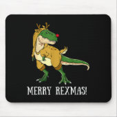 Merry Rexmas Reindeer T-rex Rudolph Dinosaur Chris Muismat (Voorkant)