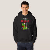Merry Rexmas Rex Xmas Dabbing Chihuahua Dino Toddl Hoodie (Voorkant volledig)