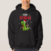 Merry Rexmas Rex Xmas Dabbing Chihuahua Dino Toddl Hoodie (Voorkant)