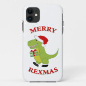 Merry Rexmas T-Rex dinosaurus ontwerp Case-Mate iPhone Case (Achterkant)