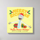 Merry Rickmas and Happy Human Holidays Canvas Afdruk (Voorkant)