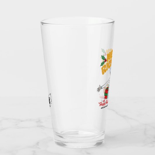 Merry Rickmas and Happy Human Holidays Glas (Rechts)