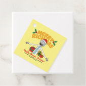 Merry Rickmas en Happy Human Feestdagen Bedankjes Labels (In situ)