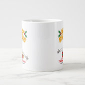 Merry Rickmas en Happy Human Feestdagen Grote Koffiekop (Voorkant)