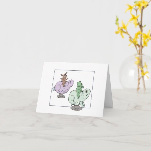 Merry Rides Kaart (Gele Bloem)