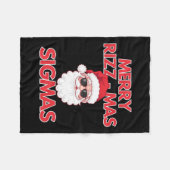 Merry Rizz Mas Sigmas Christmas Rizzmas Funny Sant Fleece Deken (Voorkant (Horizontaal))