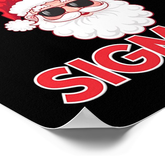 Merry Rizz Mas Sigmas Christmas Rizzmas Funny Sant Poster (Hoek)