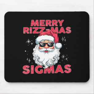 Merry Rizz Mas Sigmas - Cool Santa Face Gen Alpha Muismat