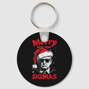 Merry Rizz Mas Sigmas Funny Gen Alpha X-mas Santa Sleutelhanger