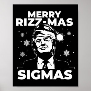 Merry Rizz Mas Sigmas- Gen Alpha Middelbare School Poster