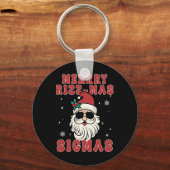 Merry Rizz Mas Sigmas Gen Alpha Middelbare School Sleutelhanger (Voorkant)