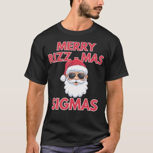 Merry Rizz Mas Sigmas- Gen Alpha Middelbare School T-shirt (Voorkant)