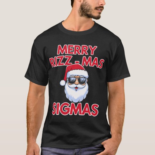 Merry Rizz Mas Sigmas- Gen Alpha Middle School T-shirt (Voorkant)