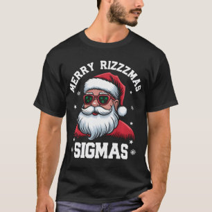 Merry Rizz Mas Sigmas Gen Alpha Middle School T-shirt