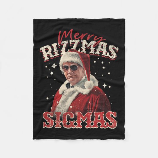 Merry Rizz Mas Sigmas- Gen Alpha Middle School Tru Fleece Deken (Voorkant)