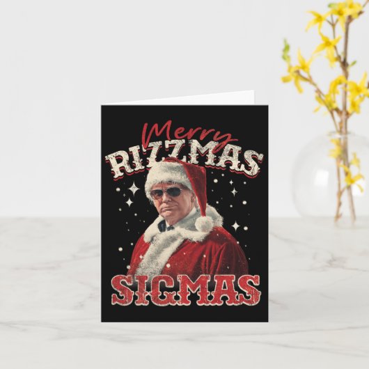 Merry Rizz Mas Sigmas- Gen Alpha Middle School Tru Kaart (Gele Bloem)