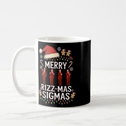 Merry Rizz Mas Sigmas Gen Alpha Trump Christmas PJ Koffiemok (Links)