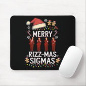 Merry Rizz Mas Sigmas Gen Alpha Trump Christmas PJ Muismat (Met muis)