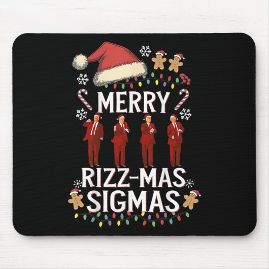 Merry Rizz Mas Sigmas Gen Alpha Trump Christmas PJ Muismat (Voorkant)
