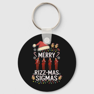 Merry Rizz Mas Sigmas Gen Alpha Trump Christmas PJ Sleutelhanger