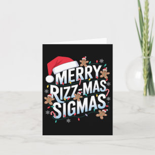 Merry Rizz Mas Sigmas Grappige Alpha Kerstman Kaart