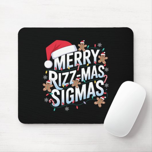 Merry Rizz Mas Sigmas Grappige Alpha Kerstman Muismat (Met muis)
