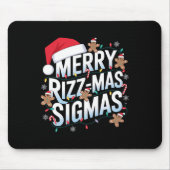 Merry Rizz Mas Sigmas Grappige Alpha Kerstman Muismat (Voorkant)