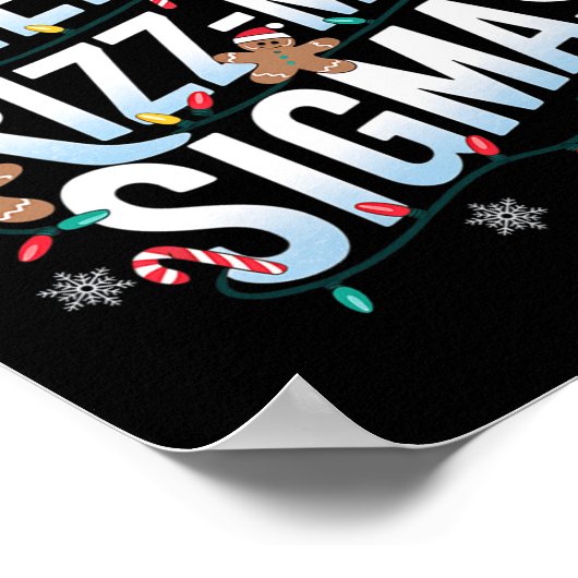 Merry Rizz Mas Sigmas Grappige Alpha Kerstman Poster (Hoek)