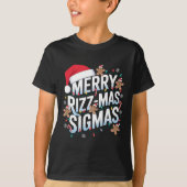 Merry Rizz Mas Sigmas Grappige Alpha Kerstman T-shirt (Voorkant)