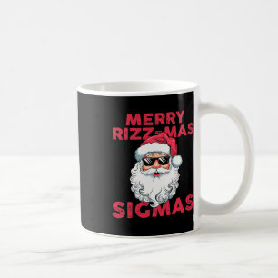 Merry Rizz Mas Sigmas Grappige Kerstman Kerstmis Koffiemok