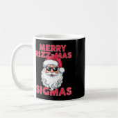 Merry Rizz Mas Sigmas Grappige Kerstman Kerstmis Koffiemok (Links)