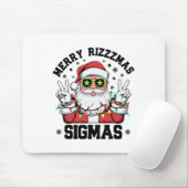 Merry Rizz Mas Sigmas Grappige Kerstman Kerstmis Muismat (Met muis)