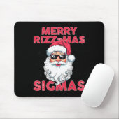 Merry Rizz Mas Sigmas Grappige Kerstman Kerstmis Muismat (Met muis)
