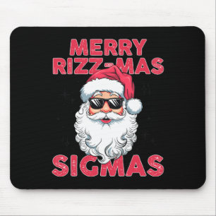 Merry Rizz Mas Sigmas Grappige Kerstman Kerstmis Muismat