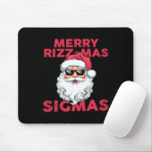 Merry Rizz Mas Sigmas Grappige Kerstman Kerstmis Muismat (Met muis)