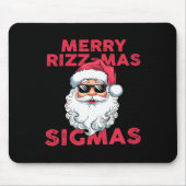 Merry Rizz Mas Sigmas Grappige Kerstman Kerstmis Muismat (Voorkant)