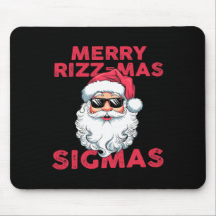 Merry Rizz Mas Sigmas Grappige Kerstman Kerstmis Muismat